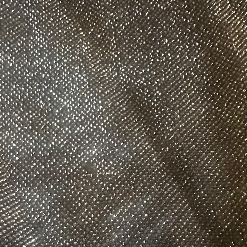 White House Black Market Elegant Black Glitter Dress with v neck and zipper back - Picture 8 of 8